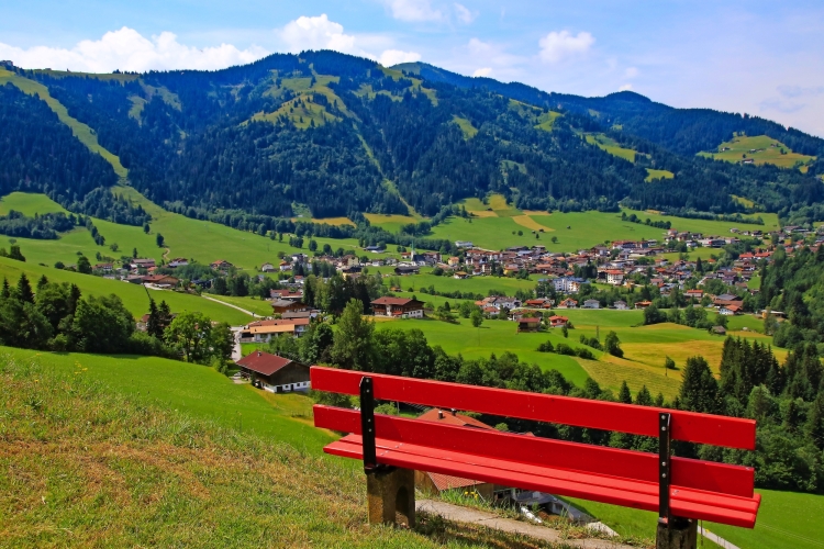 Holiday destination Wildschönau - Niederau, panoramic view, Tyrol - Austria