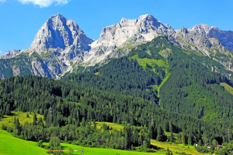 Blick von der Hochmaisalm auf Steinernes Meer