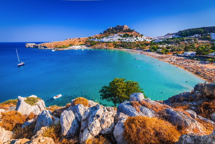 Lindos auf der griechischen Insel Rhodos